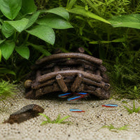 Ceramic Aquarium Ornament House Pavilion for Fish Tank Landscaping