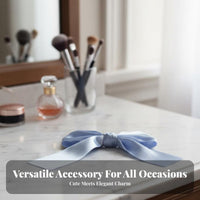 Double Tier Knot Hair Fastener Elegant Design Double Tier Knot Barrette Soft and Comfortable Easy to Use for Women, Parties