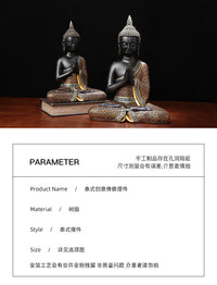 代发厂家批发泰国佛像SPA餐厅泰佛装饰客厅摆件东南亚风摆件