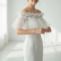 Lace Wedding Shawl Korean Design Lace Shawl Edges for Weddings, Parties