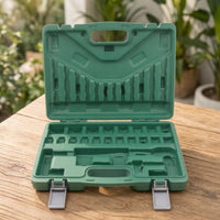 Socket Set Case with Metal Sturdy Suitcase with Handle Portable