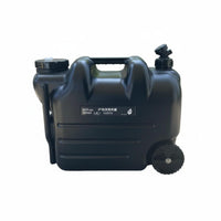 28L Wheeled Water Carrier Built-in Faucet Wheeled Water Jug with Spigot Food Grade Material for Campers, Emergency Preparedness