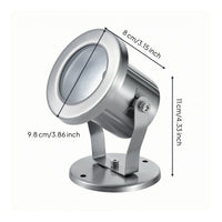 lamps Housing Stainless Steel Light Fixture with Bracket Adjustable lamps Housing Bracket for Landscapers, Home Improvers