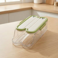Clear Egg Storage Box with Lid Transparent Egg Storage Container Single-Layer Compact for Fridge