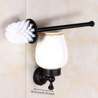 European Black Bronze Towel Rack, Antique Copper, Wall Mount