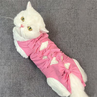 Pet Recovery Suit with Ties, Polyester Post Surgery Pet Clothing in a Casual Style, Unisex Anti-Lick Suit Dogs Recovery Suit for After Surgery