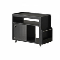 Rolling Tea Trolley Mobile Design with Casters 2-Tier Rolling Cart for Bedroom