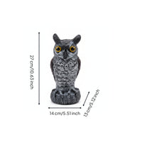 Standing Owl Statue Simulated Long-Eared Owl Ornament Realistic Design
