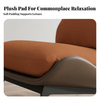Single Sofa Chair Light Luxury design Upholstered Armchair Nordic Aesthetic Ergonomic Comfort for Apartment Dwellers, Creamice