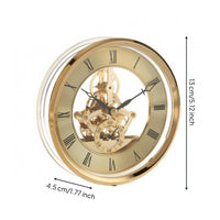 Roman Numeral Clock Movement Insert Glass Round Clock Movement Insert Easy to Read Home Decor Accessory