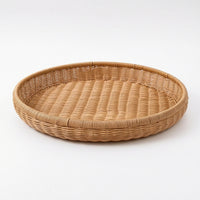 Woven Tray Sturdy Rattan Tray Decorative for Kitchen