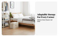 foldable textile Storage container cleaning-friendly Bedding Organizer Clear transparent panel for Attic