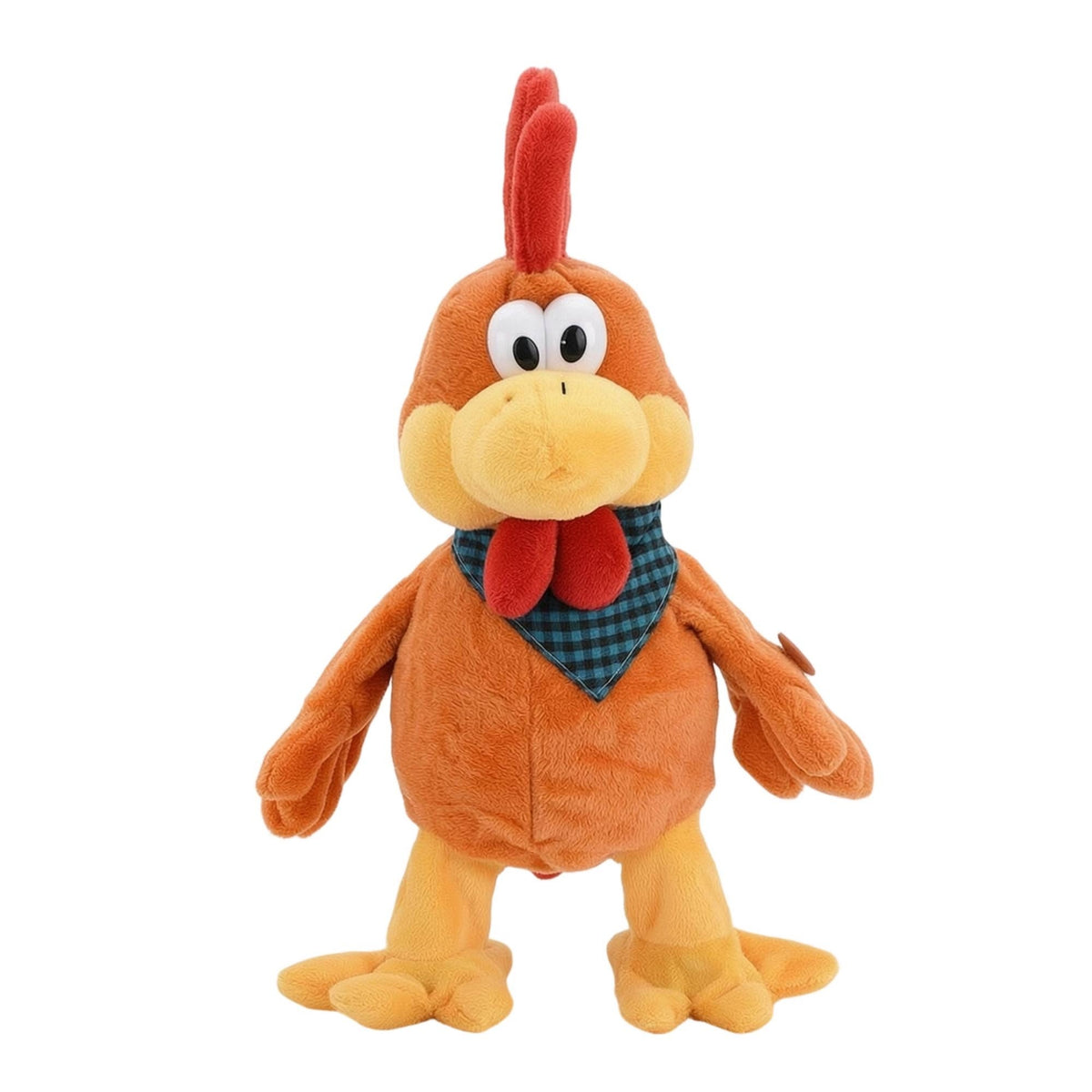 Chicken Toy with Bandana Electric Stuffed Chicken Interactive Cartoon-Style for Children, Playroom, Birthday Party