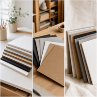 Colored Cardboard White Black Thick Cardboard DIY Kraft Hardboard Gray Mat Board