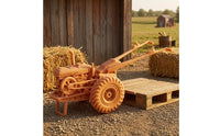 Detailed Unpainted Tractor Model Exposed Engine Resin Tractor Display Piece for Collectors