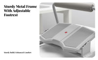 Adjustable Footrest Anti-Slip Design Footstool Massaging Surface for Students