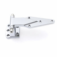 Surface Mount Hinge Polished Strap Hinge Hardware Easy to Install Steel for DIYers, Cabinet Doors, Ovens