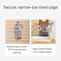 Hamster Enclosure, Spacious, Chew-Resistant, Easy Clean