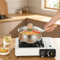 Baby Food and Milk Pan Made of SUS304 Stainless Steel Pot, Small Saucepan for Electric Hobs and Stoves, Multi-purpose Pot, Pan Induction Base