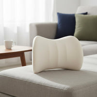 Memory Foam Cushion Rounded Edge Memory Foam Back Pillow Sleek Cover