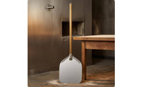 Metal Pizza Peel Rounded Corners Aluminum Pizza Paddle Baking Tool Restaurant Grade Non-Stick