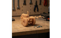 Detailed Unpainted Tractor Model Exposed Engine Resin Tractor Display Piece for Collectors