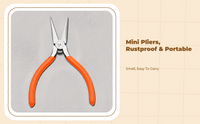 Needle Nose Pliers, 5cm Mini Jewelry Pliers, accurate Hand Tool for Beading, DIY Crafts, Jewelry Repair