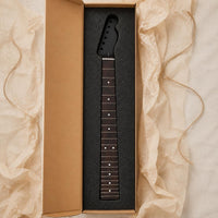 Black Matte Tele-Style Design Neck Dot Inlays 22 Fret Guitar Neck for DIY Users