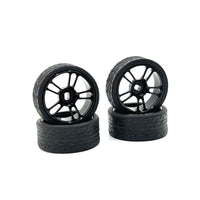 RUICHEN TECHNOLOGY 1/28 RC Car Upgrade 26.5mm Racing Wheel Hub and Tire for Wltoys Kyosho Mini