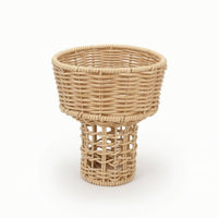 Pedestal Flower Basket Natural Wicker Basket with Pedestal Sturdy for Weddings