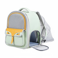 Expandable Cat Backpack Large Capacity Expandable Mesh Rucksack for Vet Visits