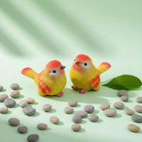 Resin Bird Ornament Indoor Outdoor Mini Resin Bird Figurine Cute Creature Shape