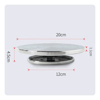 Manual Clay Turntable Fluid Rotation Aluminum Alloy Sculpting Wheel for Potters