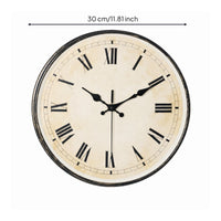 Roman Numeral Wall Clock Easy to Read Vintage Wall Clock Rustic for Study