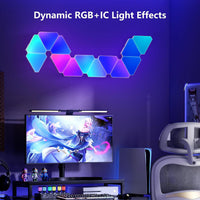 Smart RGB Triangle Light with Sound Pickup
