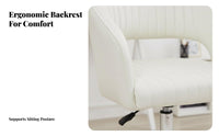 Armless Rolling Chair Support Office Furniture Easy Assembly for Students