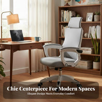High-Back Ergonomic Sled Chair Designed for Long Sitting Office Furniture
