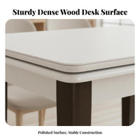 Extendable Dining Table Space-Saving Extendable Folding Table Foldable for Hosts