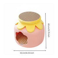 Cat Nest Stool Multi-Functional Barrel Cat Bed Breathable Pet House
