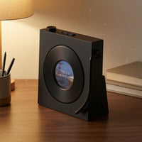 Mini Speaker with Screen Wireless Speaker with Clock Compact Device Portable for Students, Nightstand