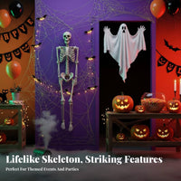 Full Body Skeleton Decoration Easy to Hang Hanging Skeleton Ornament for Yard