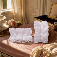 Lolita Lace Cuffs Sweet Arm Sleeves Wristbands for Women
