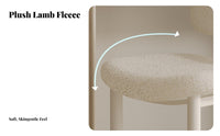 Paddinged Makeup Chair Elegant Design Scalloped Spine Chair Upholstered Decorative Spinerest for Women, Dressing Area