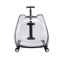 Pet Carrier with Wheels Transparent Wheeled Pet Carrier Sturdy for Visits