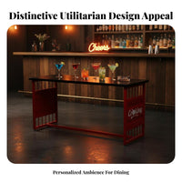 warehouse-chic design Shipping Container Booth Sofa Retro Design Commercial Furniture SturdyDuty Dining Set for Restaurant Owners, Bar, Cafe, Lounge