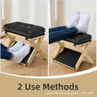 Wooden Folding Stool for Home Living Room