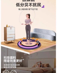 跳绳减震垫圆形隔音瑜伽垫防滑室内跳绳静音垫专业健身家用垫子