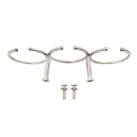 316 Stainless Steel Double Leg Open Round Cup Holder for Marine and RV Use