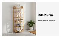 Space-Saving Vertical Shoe Rack Sturdy Multi-Tier Vertical Shelf Narrow Design Footwear Stand Dust-Proof Shelves for Apartment Dwellers, Homeowners, Students, Entryway, Small Areas, Hallway, Dorm Room