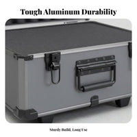Rolling Tool Chest Wheeled for Portability Equipment Case Heavy-Duty Latches
